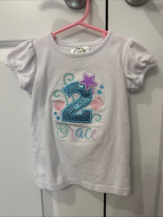 Other - Mermaid 'Grace' 2nd Birthday shirt
